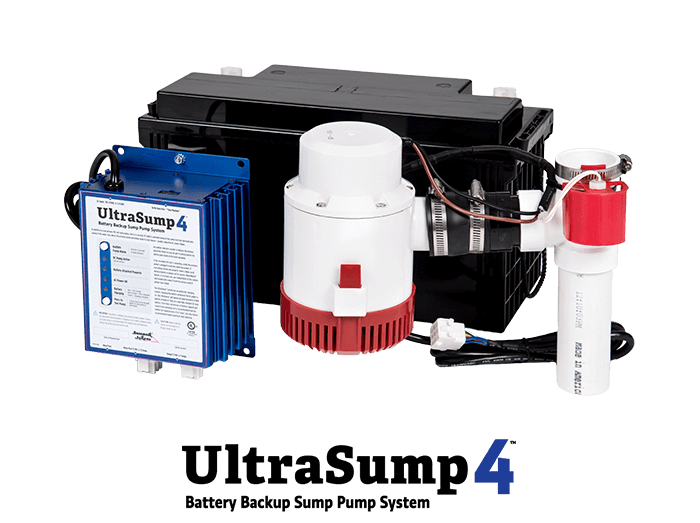 a battery backup sump pump system in Decatur