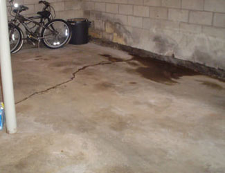 basement floor crack repair system in Alabama